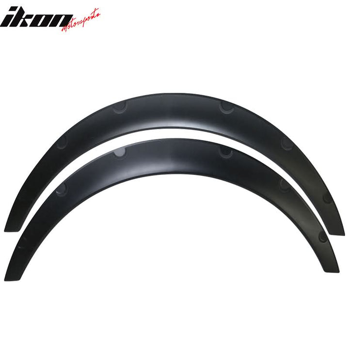 Ikon V2 Universal 50mm Front & 70mm Wide Rear PU Fender Flares of 4