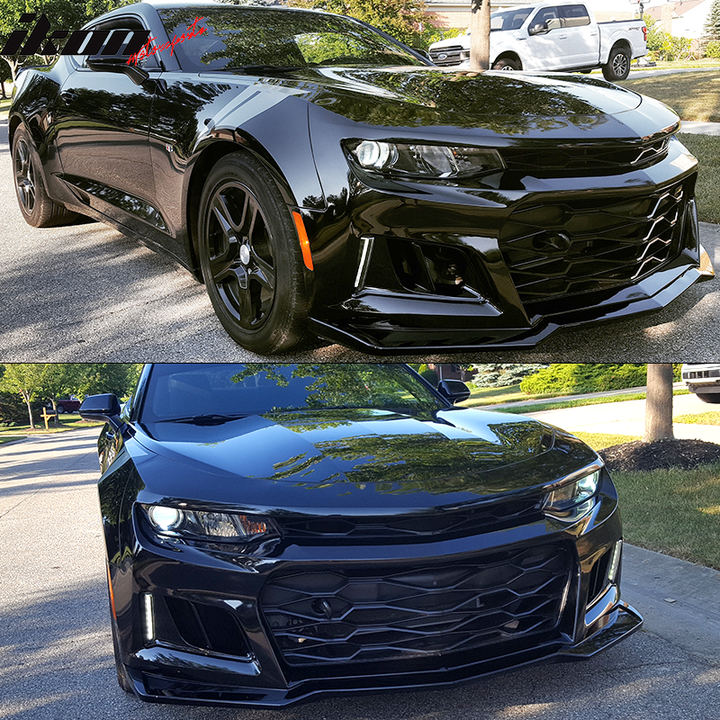2016-2018 Chevrolet Camaro ZL1 Style Front Bumper & OE Rear Diffuser