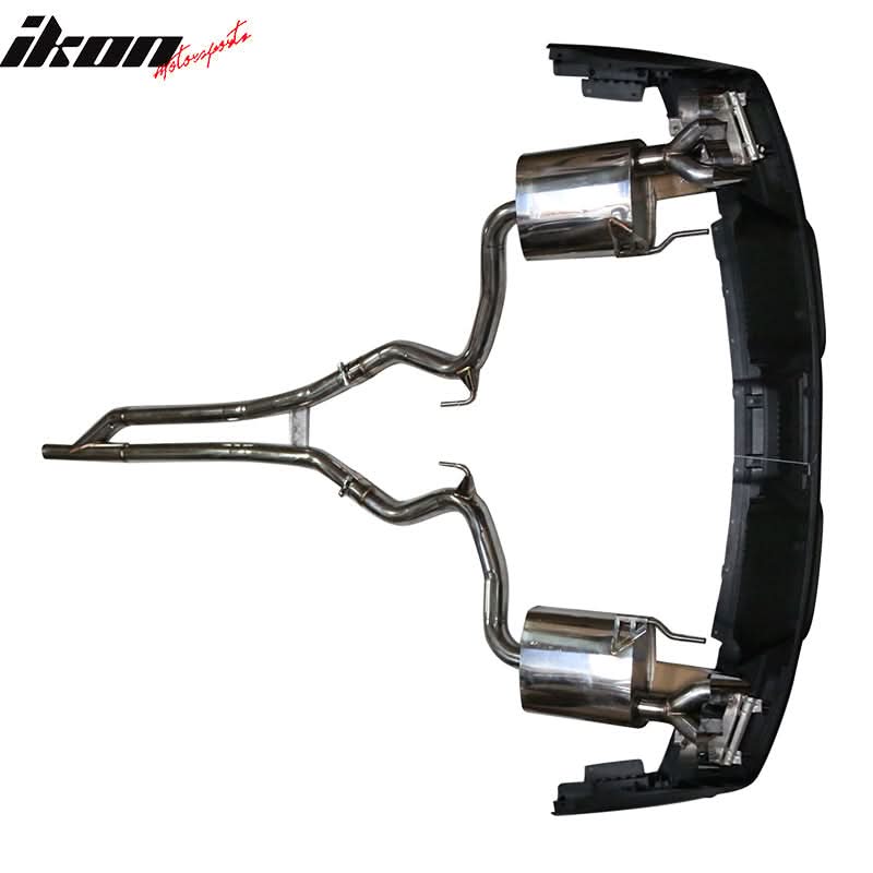 2015-2017 Ford Mustang GT-350 Style Rear Diffuser W/ Dual Catback Tips
