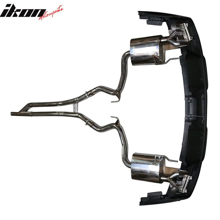 2015-2017 Ford Mustang GT-350 Style Rear Diffuser W/ Dual Catback Tips
