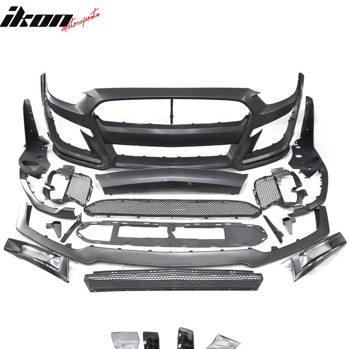 2015-2017 Ford Mustang GT500 Style Painted Front Bumper Replacement PP
