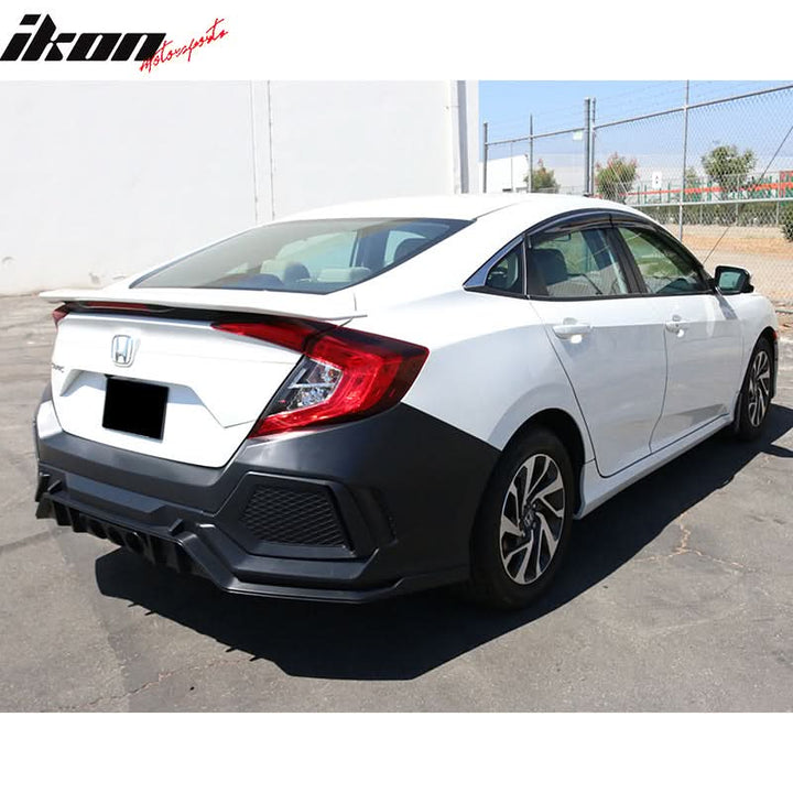 2016-2021 Honda Civic 10th X Gen 4DR Sedan Type R Rear Bumper Cover