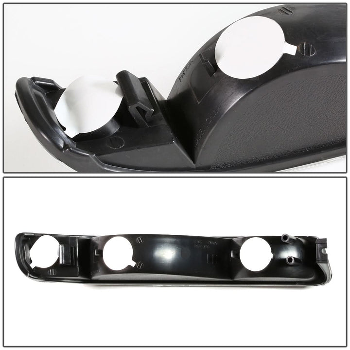 99-07 GMC Sierra Yukon Black Amber Corner Bumper Lights 2PC