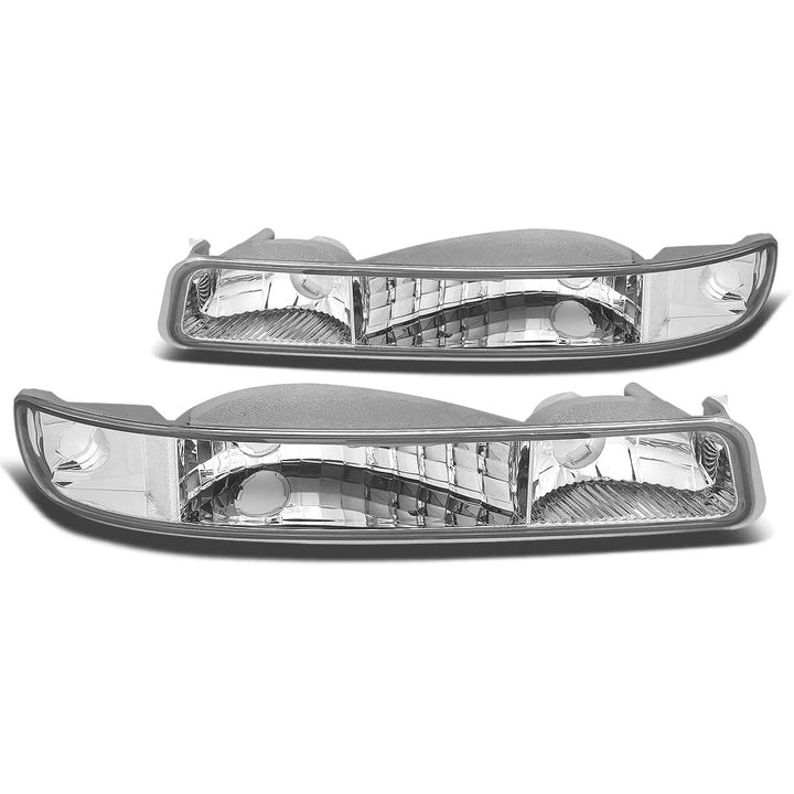 99-07 GMC Sierra Yukon Chrome Clear Corner Bumper Lights 2PC Kit