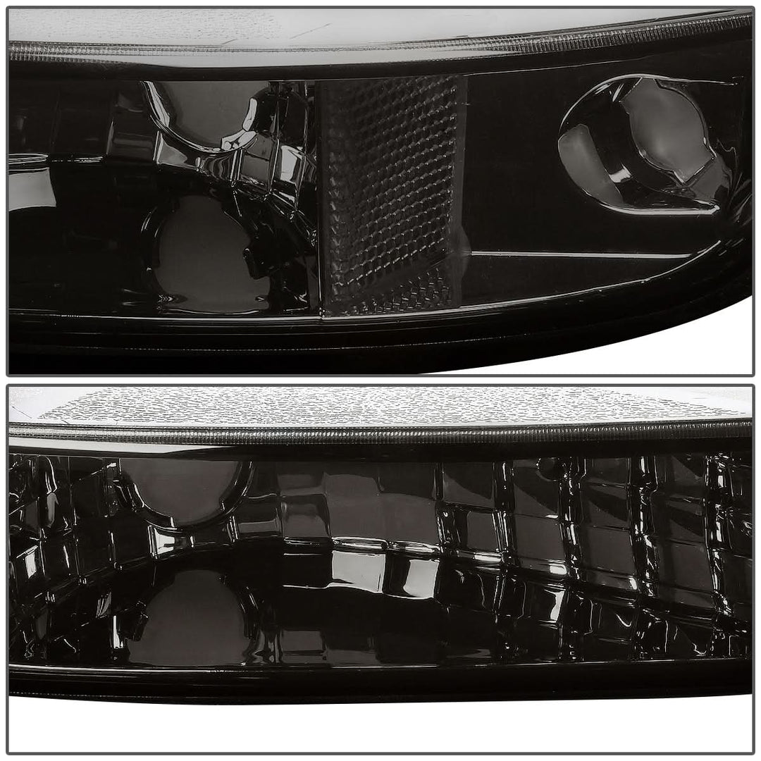 99-07 GMC Sierra/Yukon Smoke Corner Bumper Lights 2PC