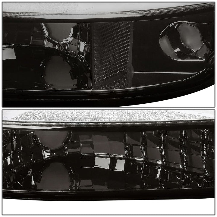 99-07 GMC Sierra/Yukon Smoke Corner Bumper Lights 2PC