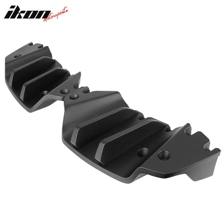 2014-2019 Chevy Corvette C7 Primer Black Rear Bumper Diffuser ABS