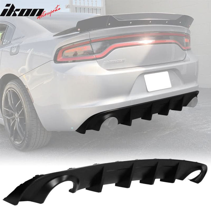 Rear Diffuser Splitter for 2015-2024 Dodge Charger Base SXT  PP