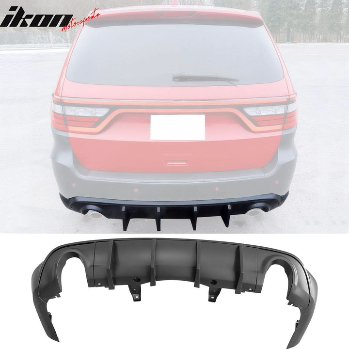 2011-2024 Dodge Durango Rear Bumper Lip Diffuser V1 Matte Black Apron