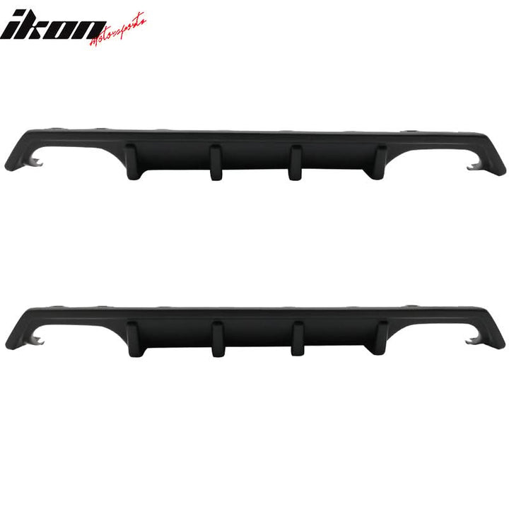 2016-2020 Honda Civic Sedan Unpainted Black Rear Bumper Diffuser PP