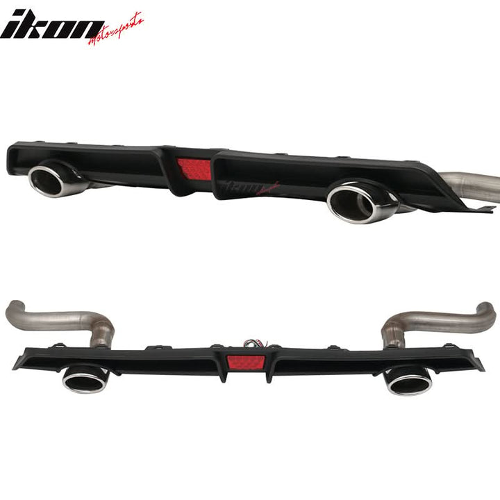 2016-2021 Honda Civic Rear Bumper Diffuser w/ 4in Exhaust Tips