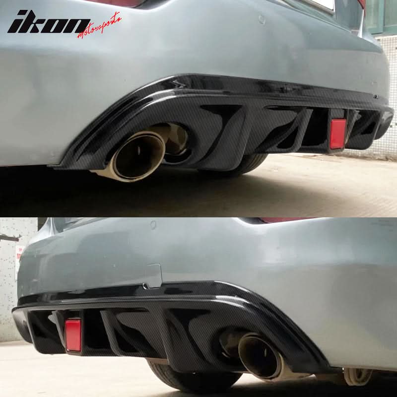 2014-2017 Infiniti Q50 LED Light Rear Bumper Diffuser PP