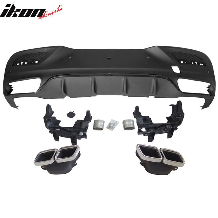 2016-2019 Benz GLE-Class Coupe AMG Style Rear Bumper Lip Diffuser PP