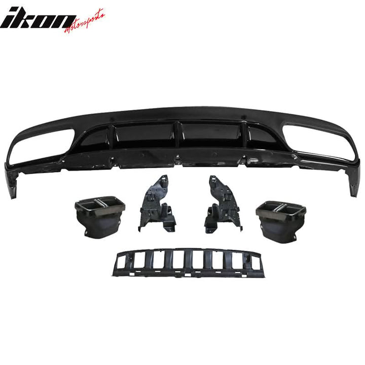 2015-2018 Benz C-Class W205 C63 Coupe AMG Style Rear Diffuser PP