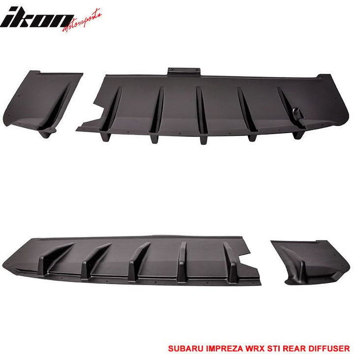 2002-2003 Subaru Impreza WRX STI HT Style Rear Bumper Diffuser ABS