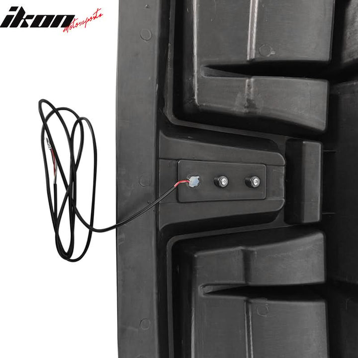 2020-2024 Tesla Model Y Rear Diffuser IKON Style W/ LED PP