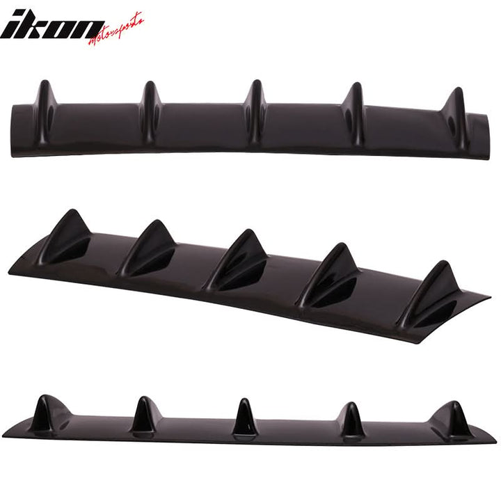 2003-2008 BMW Z4 E85 5 Fins Gloss Black Rear Bumper Diffuser ABS
