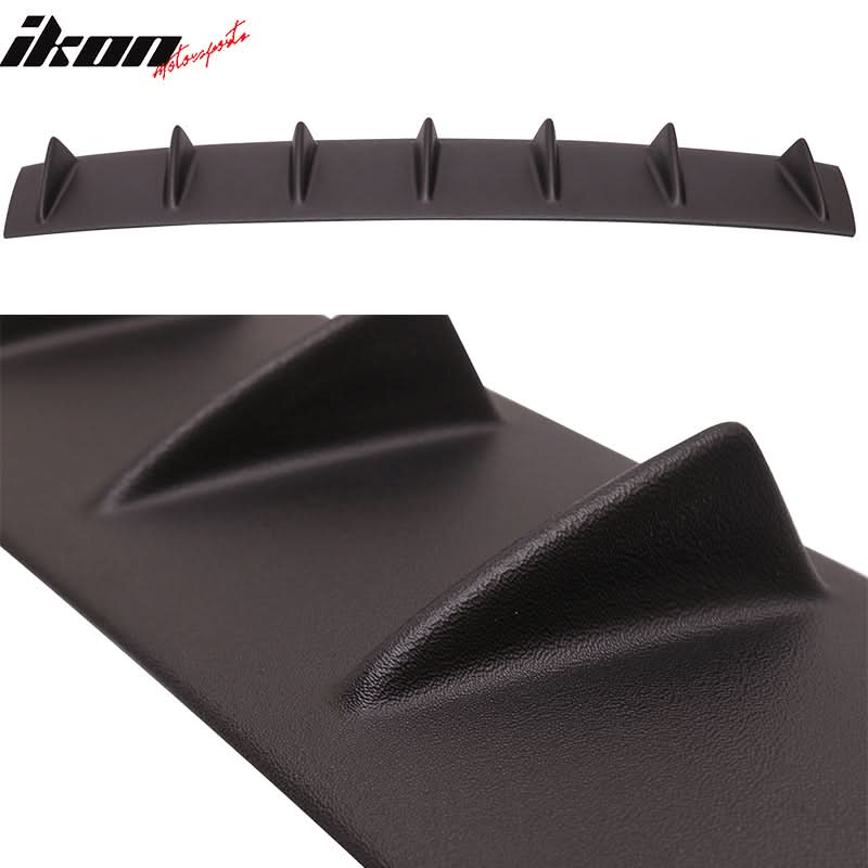 2014-2015 Chevy Camaro V6 7 Fins Matte Black Rear Bumper Diffuser ABS