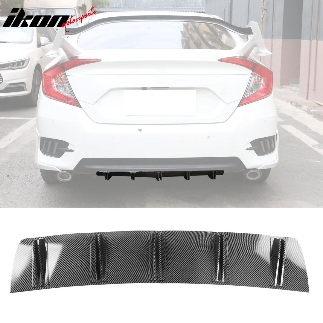 Universal Rear Bumper Diffuser Shark Fin 2PCS Design 33 PP