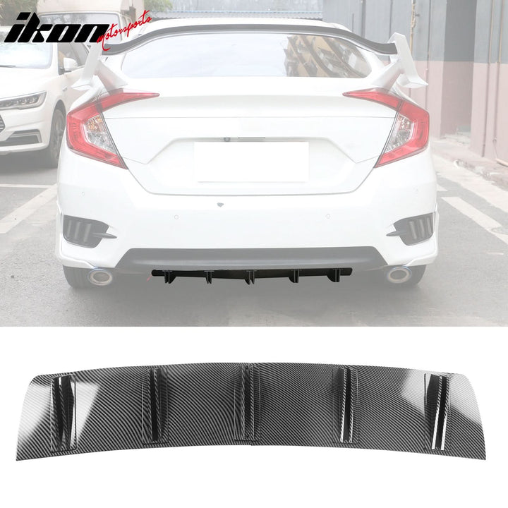 Universal Rear Bumper Diffuser Shark Fin 2PCS Design 33 PP