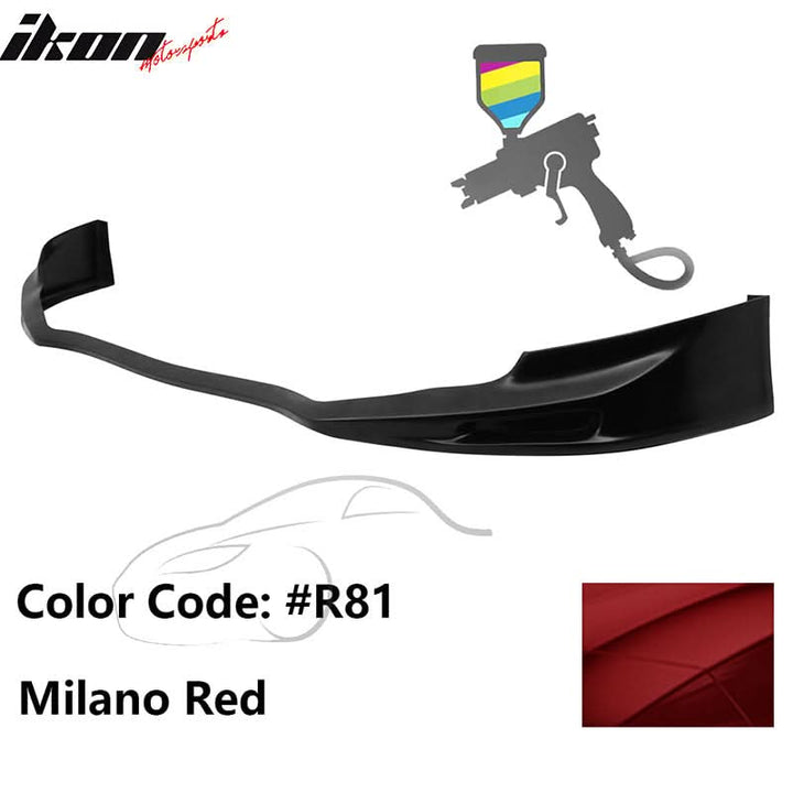 2011-2014 Acura TSX Painted Front Bumper Lip Spoiler PU