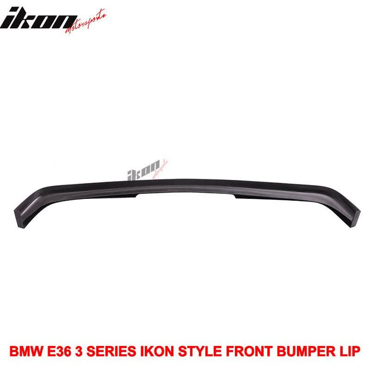 1992-1998 BMW E36 3-Series Unpainted Black Front Bumper Lip PU