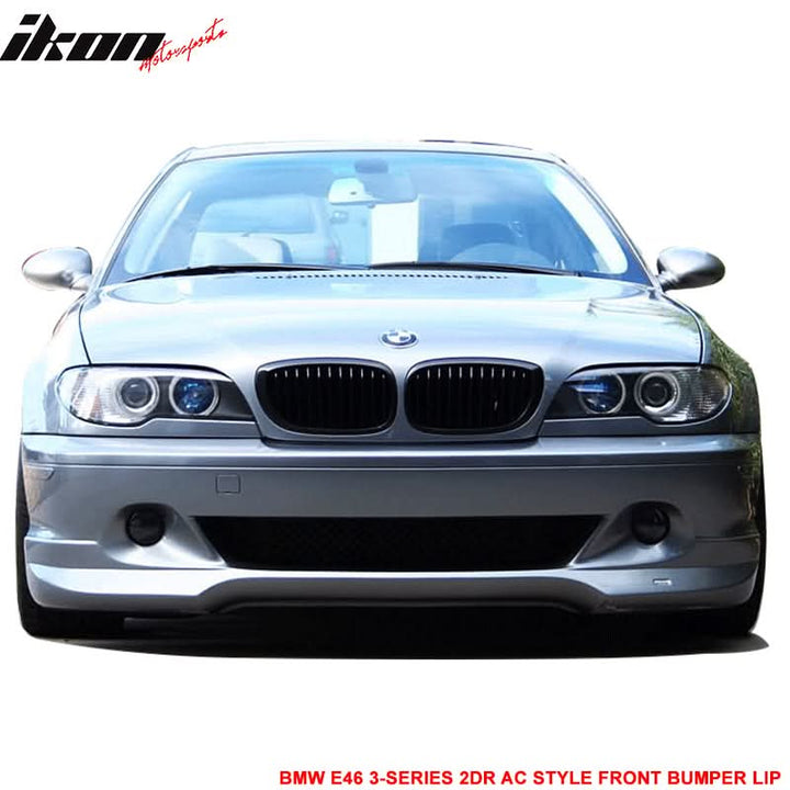 2004-2006 BMW E46 3-Series LCI AC Style Unpainted Front Bumper Lip PU