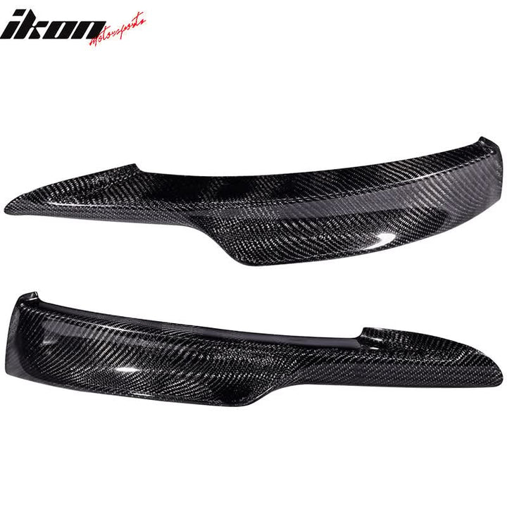 2009-2011 BMW E90 328i 335i MT Carbon Fiber Front Bumper Lip CF 2Pcs