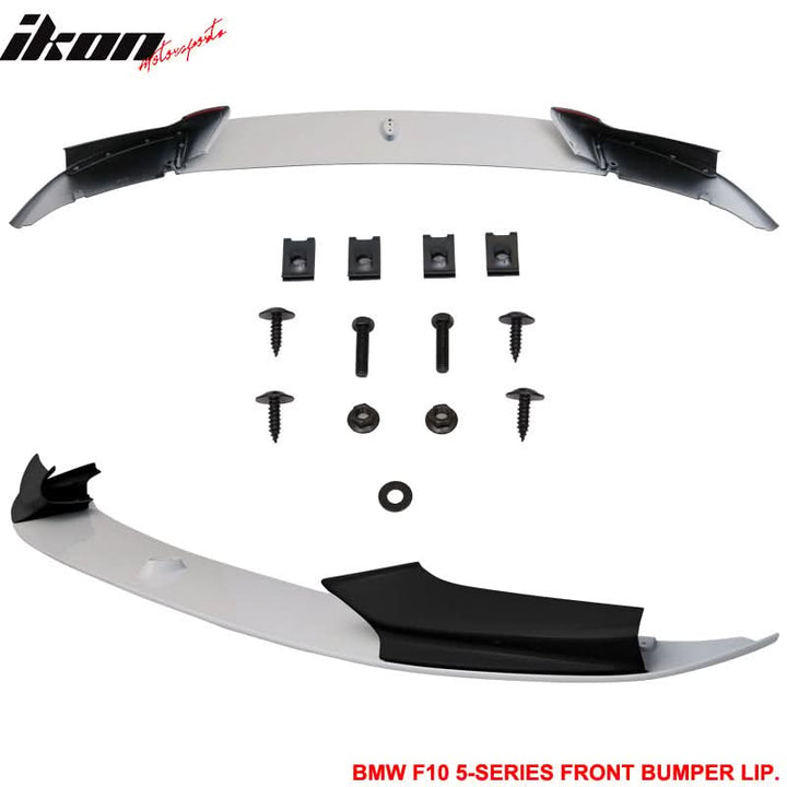 2011-2016 BMW F10 Paint Black Alpine White III #300 Front Lip PP