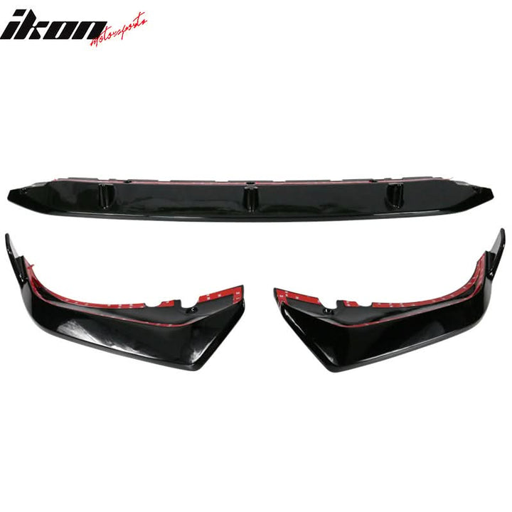 2019-2022 BMW G07 X7 M Sport Gloss Black ABS Front Bumper Lip Spoiler