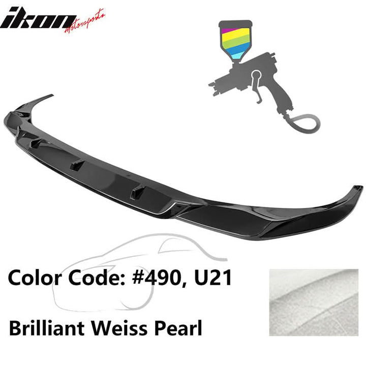 2020-2022 BMW 7 G12 IKON Style Painted Front Bumper Lip Spoiler PP