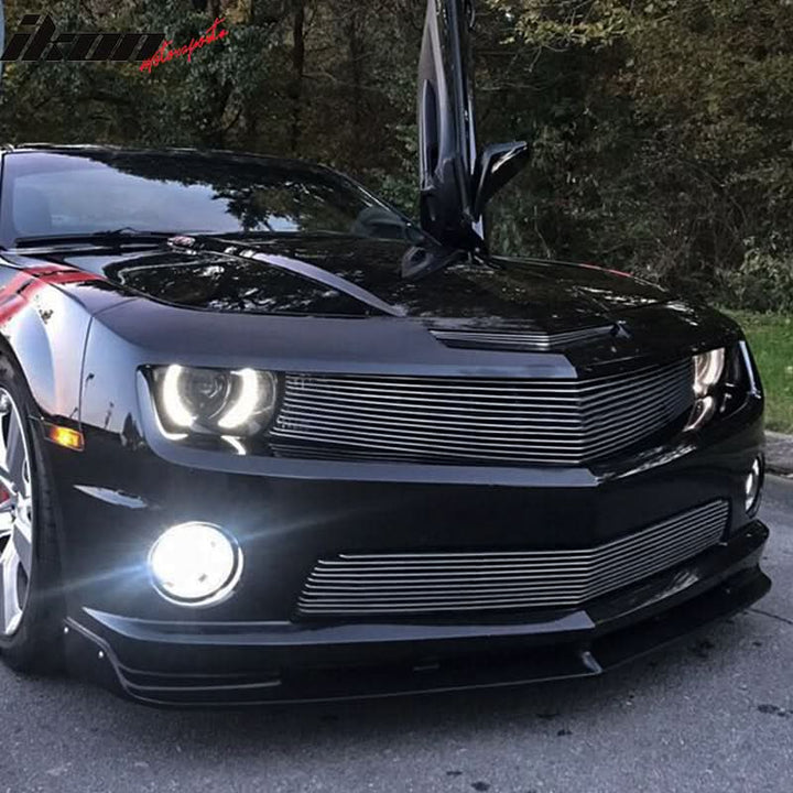 2010-2013 Chevy Camaro V8 SS Street Style Black Front Bumper Lip PU