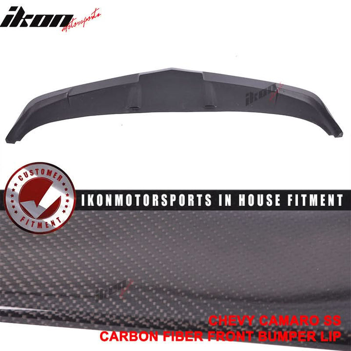 2014-2015 Chevrolet Camaro SS 1LE Style Front Bumper Lip Carbon Fiber