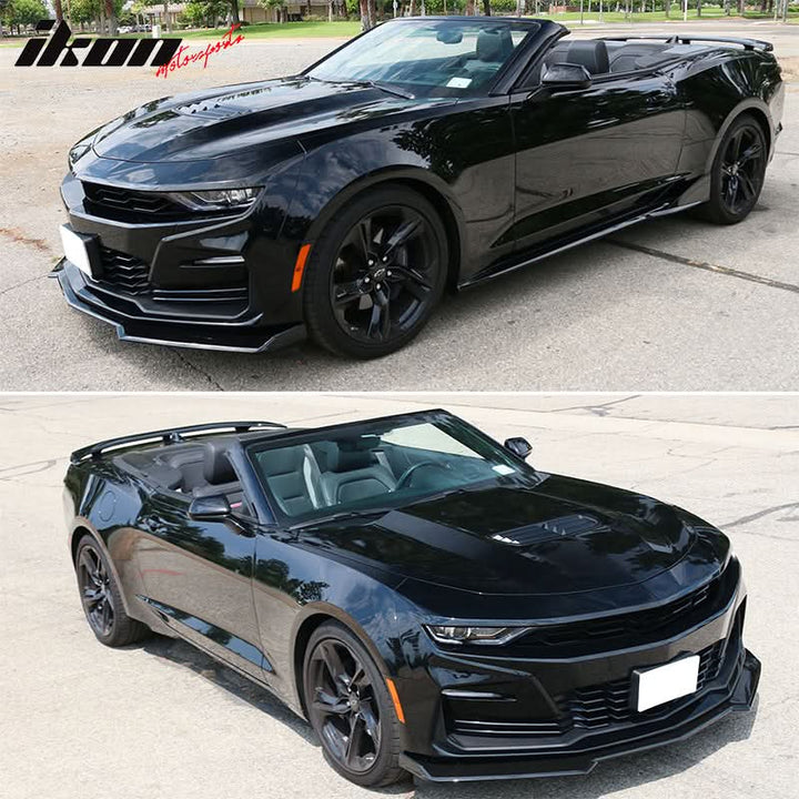 2016-2024 Chevy Camaro Front Lip Spoiler 1LE Style 3PCS ABS