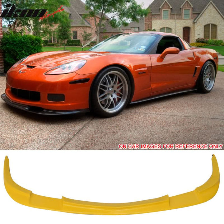 2005-2013 Chevy Corvette C6 Z06 ZR1 Style Front Bumper Lip Spoiler PU