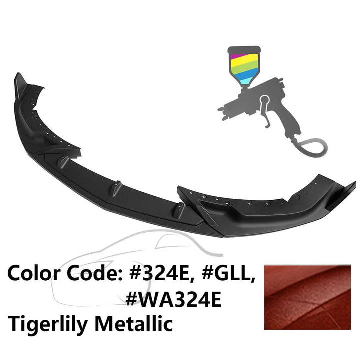 2020-2023 Cadillac CT4 IKON Style Painted Front Bumper Lip PP 3PCS