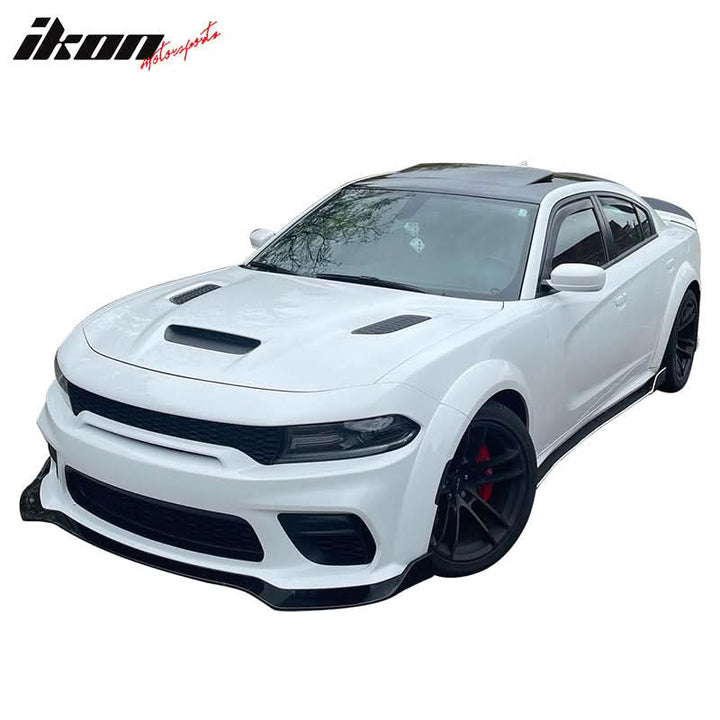 2020-2023 Dodge Charger Widebody IKON V1 Style Front Bumper Lip 3PCS