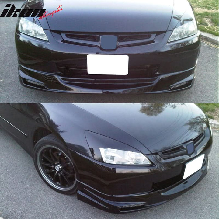 2003-2005 Honda Accord Sedan Mugen Unpainted Front Bumper Lip PU