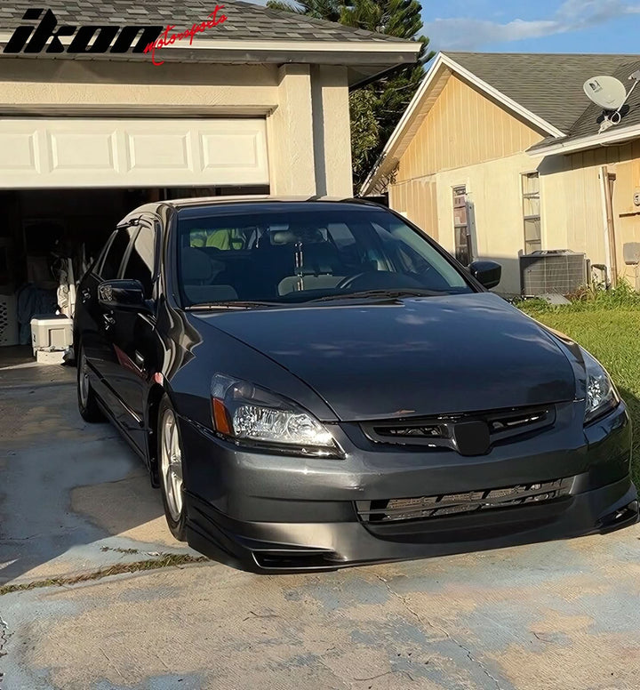 2003-2005 Honda Accord Sedan Mugen Unpainted Front Bumper Lip PU