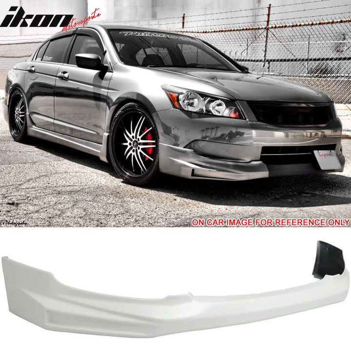 2008-2010 Honda Accord Mugen Style Front Bumper Lip Spoiler PU