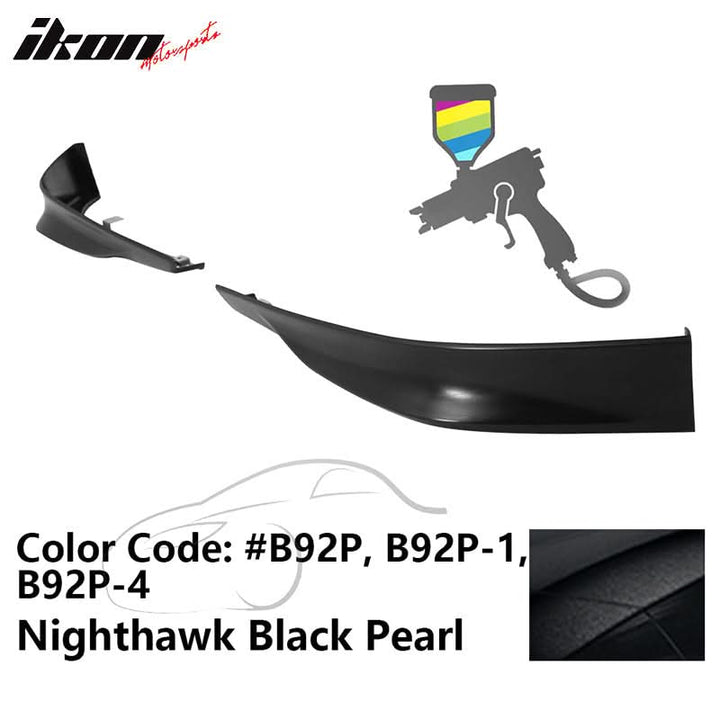 2013-2015 Honda Accord Sedan HFP Style Front Bumper Lip PP 2PC