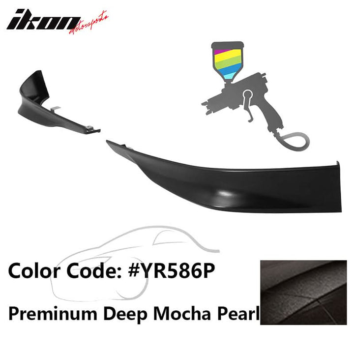 2013-2015 Honda Accord Sedan HFP Style Front Bumper Lip PP 2PC