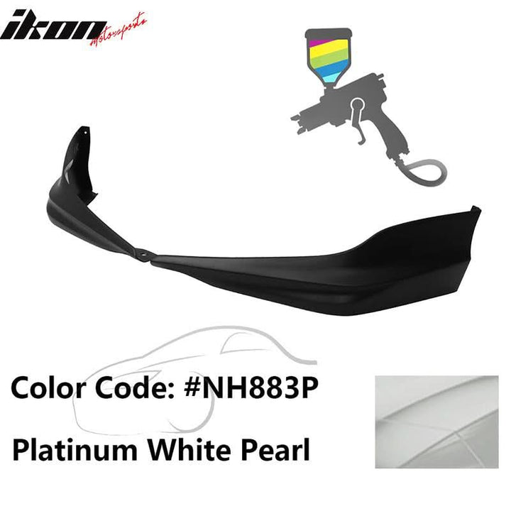 2017 Honda Accord Hybrid HFP Style Painted Front Bumper Lip Splitters