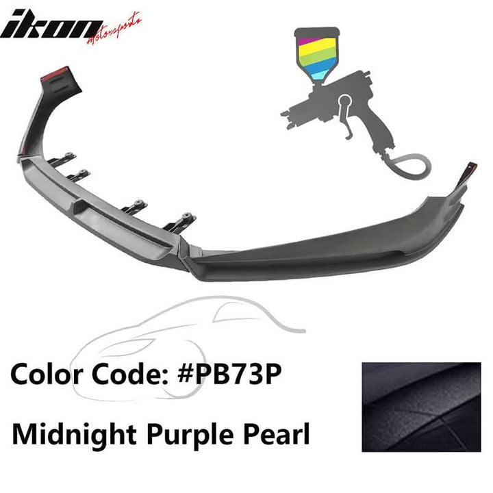 2018-2021 Honda Accord 3PC Front Bumper Lip PP