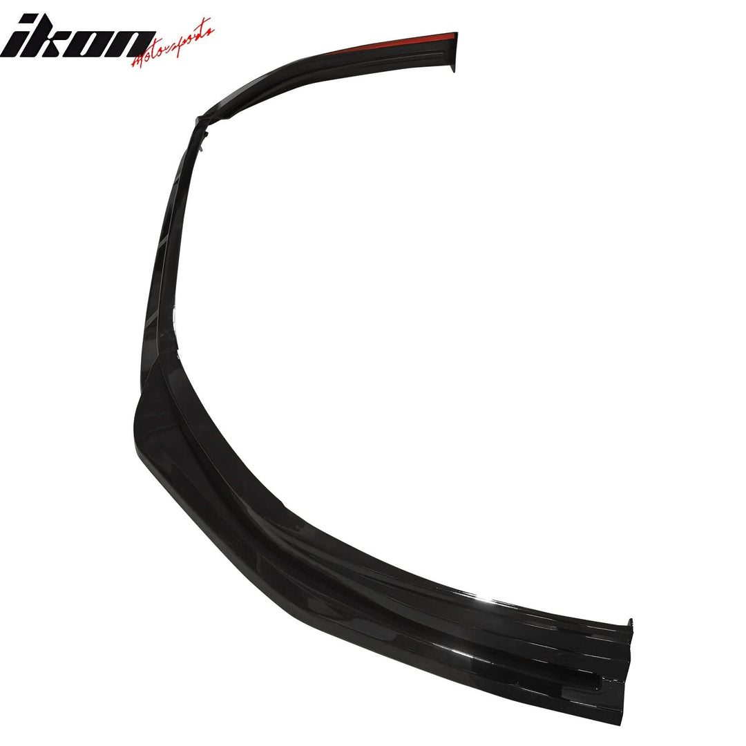 2023-2025 Honda Accord V4 Style 3PCS Front Bumper Lip Gloss Black PP