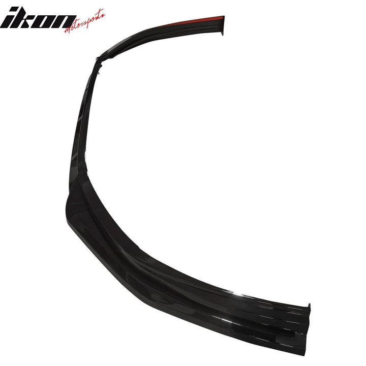 2023-2025 Honda Accord V4 Style 3PCS Front Bumper Lip Gloss Black PP