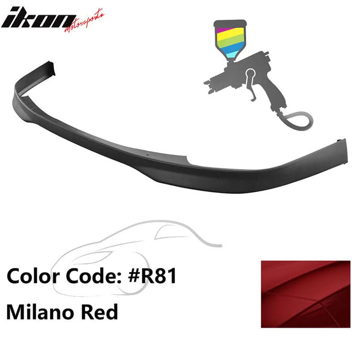 1998-2000 Honda Accord Coupe 2DR T-R Style Painted Front Bumper Lip PP