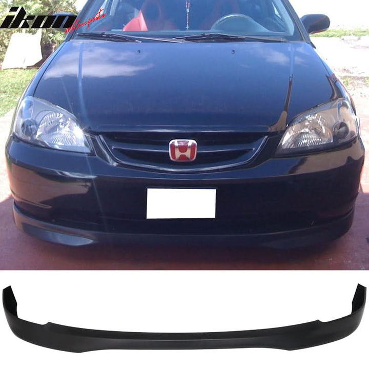 2001-2003 Honda Civic Type R T-R Style Front Bumper Lip PP 2DR 4DR