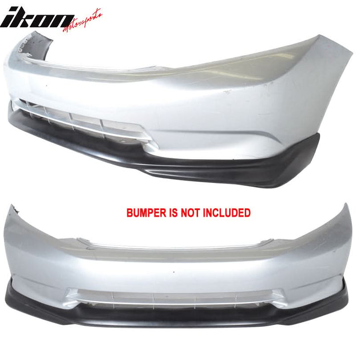 2012 Honda Civic 4Dr Sedan USDM MD Style Front Bumper Lip PU