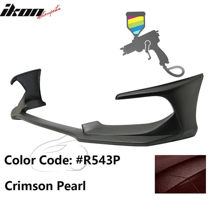 2016-2018 Honda Civic Coupe Sedan AVS Style Painted Front Bumper Lip